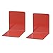 Wedo 1021102 Reggilibri in Metallo, Larghi, 14 x 12 x 14 cm, Rosso