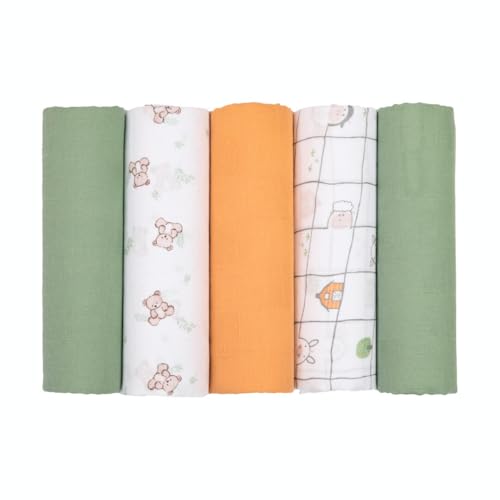 Fralda Soft Premium Papi Baby C/Bainha 78Cm X 78Cm 05 Unidades