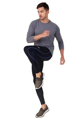Image of ReDesign Apparels Men's Polyester Compression Pant /Tights /Megging for Gym, Running, Cycling, Yoga & All Sports