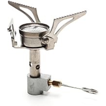 TOAKS Titanium Ultralight Gas Stove 1.7 oz Compact Backpacking Stove, Foldable Legs, Precision Jet Burner Durable, Fuel Efficient, Affordable