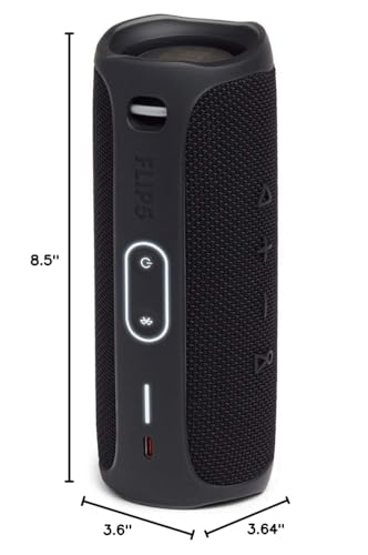 Image of JBL Flip 5 Waterproof Portable Bluetooth Speaker - Black (Renewed)