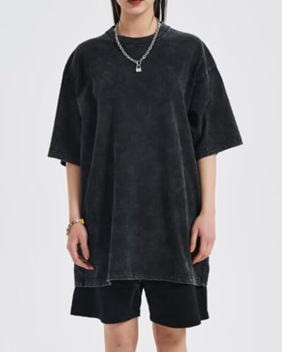 3 Pcs Oversized T shirts for Women Casual Vintage Baggy Boxy Short Sleeve Cotton Tee Shirts Loose Fitting Tops2