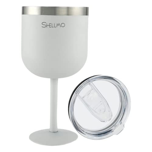 Taça Térmica Shellmo a Vácuo com Tampa 530ml para Gin Cor:Branco