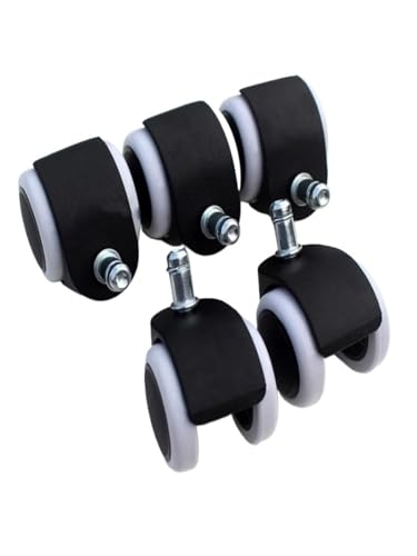 Roulette de chaise pivotante universelle en lot de 5 pour fauteuil de bureau