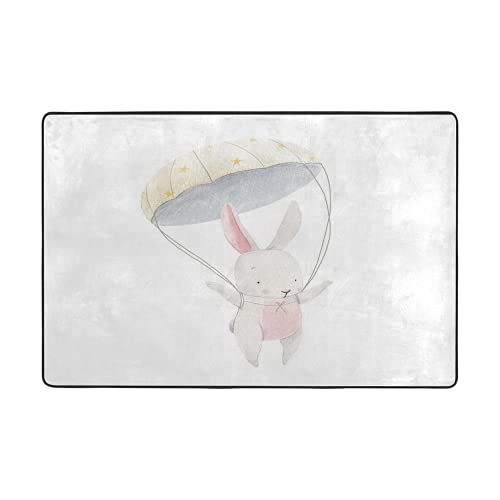 Tapis de sol super doux lapin blanc pour créer un coin jeu enfant