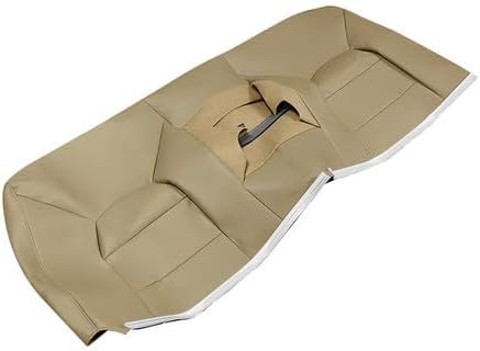 Driver & Passenger Rear Bench Top & Bottom Leather Seat Covers Tan Compatible with Ford F250 F350 F450 F550 Lariat 1999 2000