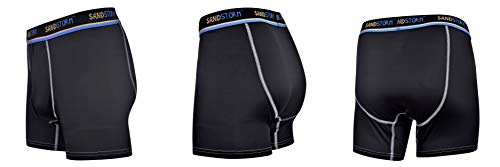Sand Storm Mens Performance Boxer Briefs or Briefs - 6-Pack Tagless Breathable Underwear S-5XL Regular or Plus Size2