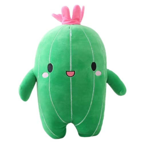 SOLUSTRE Cuscino Peluche Forma Cactus Morbido Cuscino Imbottito Cactus Per Casa e Ufficio Peluche