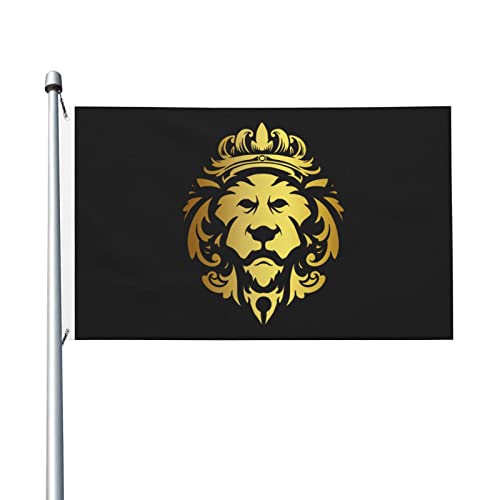 LIFANGMI Double Sided Lion's Head Flag 3x5 FT Outdoor Flags Banners Durable Patio Indoor Decorative Flags Home Party Funny Flags 3by5 Flags -  wangyiming20230811