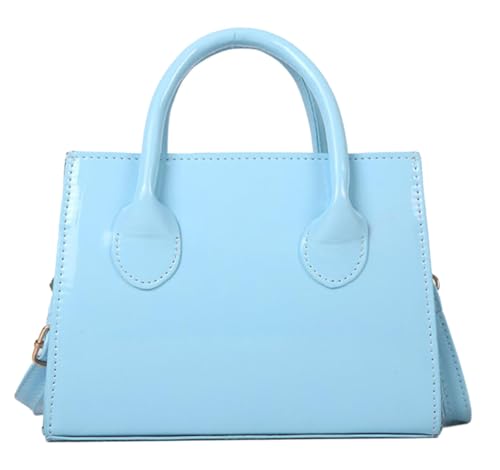 Image of Patent Leather Handbag Shinny Clutch Purse Mini Shoulder Bag Evening Purse for Women
