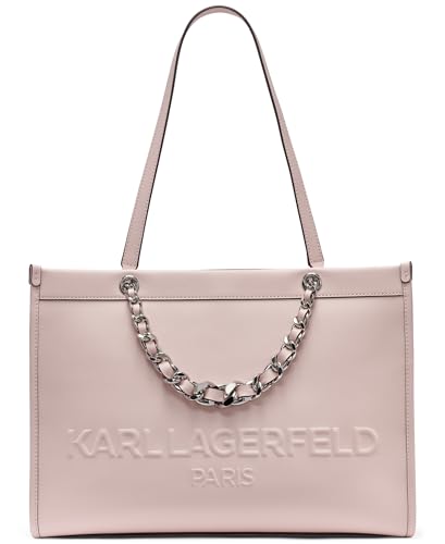 KARL LAGERFELD Paris Savoie Tote Bag With Logo, Lotus, One Size