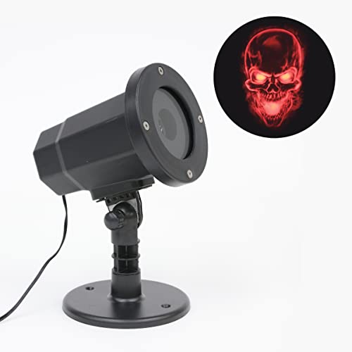 Philips Led Halloween Decoration Red Led Color Skull Projector Yard Stake - Indoor/Outdoor Halloween Projector #TOP4