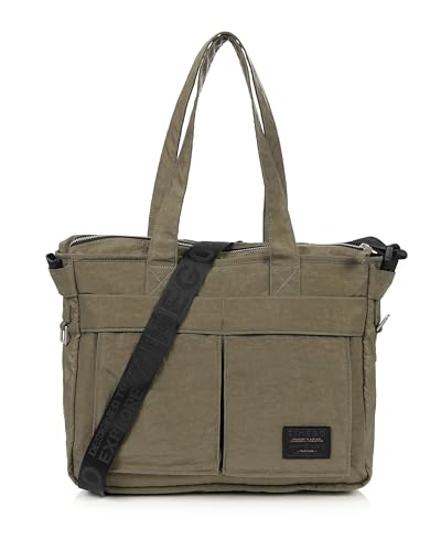 ZIMEGO Stylish Casual Business Laptop Tote Bag – Durable Travel Crossbody Shoulder Bag, Dark Olive