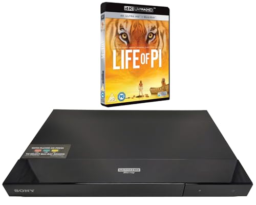 MultiRegionMagic Blu-ray Player Compatible with Sony UBP-X700/K Multi-Region, Blu-ray A, B & C and DVD 0-8, 4K Ultra HD - 2D/3D - Dolby Vision - With Life of Pi 4K UHD Disc