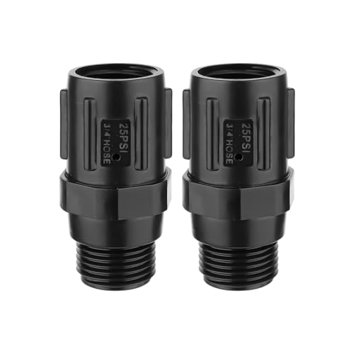 2pcs Water Pressure Regulator, 25PSI 3/4