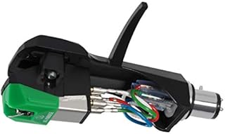Audio-Technica AT-VM95E/H osłona/podwójny ruchomy wkład magnesowy (czarny/zielony)