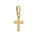 Beauniq 14k Yellow Gold Tiny Cross Pendant