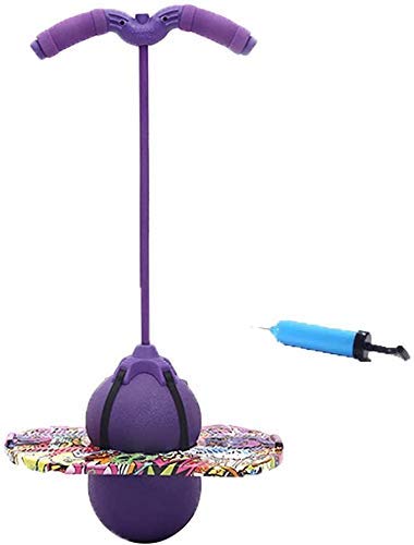 Ballon Sauteur Pogo Stick Jumper Bâton Sauteur Fitness Adulte Ballon de Gym Sport Boule Sautante Antidéflagrant Lolo Ball Pogo Ball avec Poignée Planche d'équilibre Pour Maison Ecole Extérieur