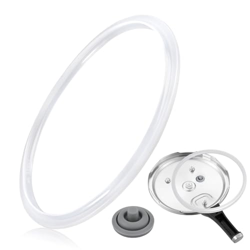 Joint Cocotte Minute 22 cm, Pièce de Rechange Joint D'étanchéIté pour Autocuiseur Compatible avec WMF Perfect & Silit, Joint Silicone Autocuiseur pour...