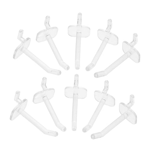 PRETYZOOM Organize Your Space 50pcs Plastic Pegboard Hooks Display Hooks for Tool Storage