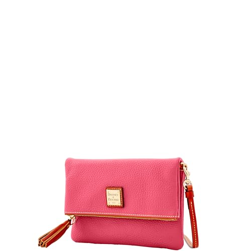 Image of Dooney & Bourke Women's Foldover Zip Crossbody, Small Handbag with Strap