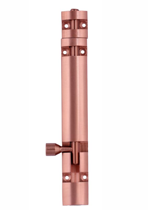 FIT N FORGET Premium Heavy Aluminium 6 Inch Tower Bolt | Door Stopper | Door Lock Latch for Home, Office Doors,Main Doors,Windows | kundi | chitakni | Chitkini(Rose Gold Finish)(Pack of 2)