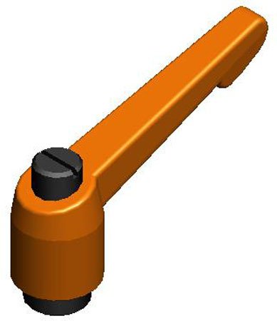 Kipp KHA-6 Tapped Plastic Adjustable Handle 1.57 Inch Long, #10-24 Tap