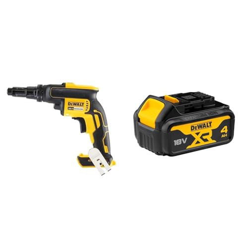 Dewalt DCF622N-XJ Self Drilling TEK Screwdriver Bare Unit, 18 V, Yellow/Black + DEWALT Battery