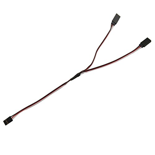 Jftech 300Mm Servo Y Harness Jr Futaba Plug 1 To 2 Y Servo Extension Extend Lead Wire Cord Cable For Rc Airplane Car (Pack Of 10) #TOP2