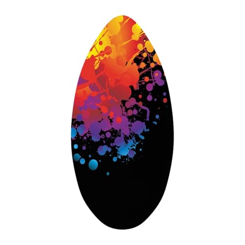 Perfeclan Skimboard Tabla de Surf Y Arena Ligera con Diseño Atractivo Y Superficie Brillante Ideal para Principiantes Adultos Y Niños Apto para Playa Y Juegos, 41 Inch