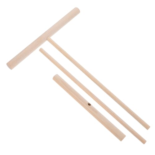 Alipis 2pezzi Forma Di t Spatole in Legno Per Raschiare Le Crepes Per Pancake e Uova Adatte Per Cottura Casalinga Su Elettriche e Superfici Piane