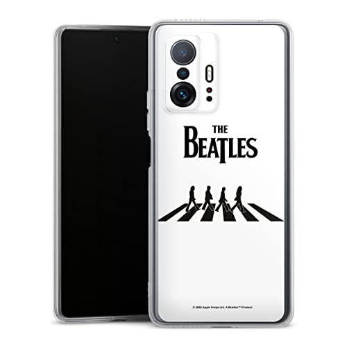 DeinDesign Coque en Silicone Compatible avec Xiaomi 11T Pro 5G Etui Silicone Coque Souple The Beatles Abbey Road Musique - Les Beatles, Paul McCartney, John Lennon, RIngo Starr, George Harrison DeinDesign Coque en Silicone Compatible avec Xiaomi 11T Pro 5G Etui Silicone Coque Souple The Beatles Abbey Road Musique