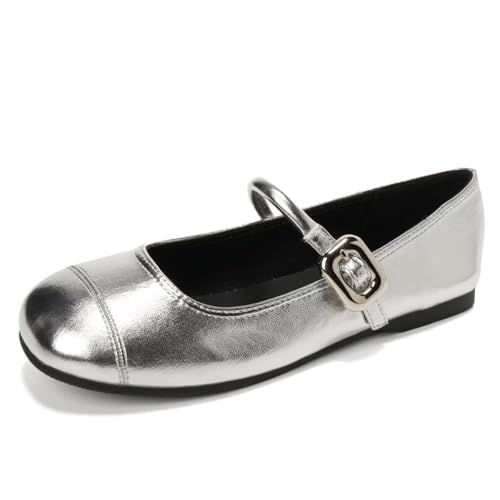 Hee grand Womens Ballet Mary Jane Flats Comfortable Business Office Dress Shoes for Women Dressy