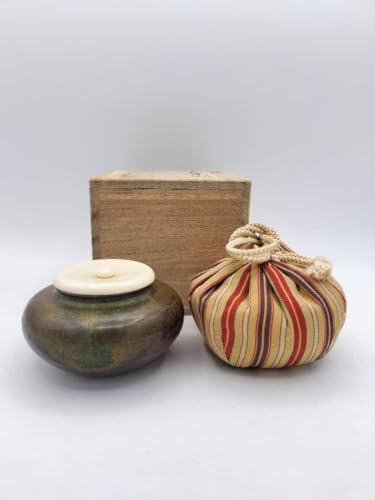 茶道具 茶入 大海 長緒 名物裂 弥左衛門間道 新品 茶道具 茶入 お濃茶器 長緒茶入 在庫限り 上 大海茶入 仕服 正絹 6種類