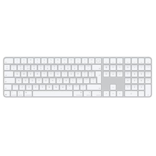Apple Magic Keyboard con Touch ID y Teclado numérico para Modelos de Mac con Chip de Apple - Inglés británico - Teclas Blancas 