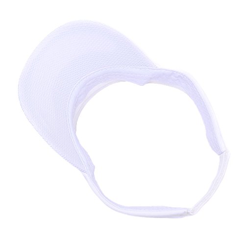 Sun Visors,Premium Sports Tennis Golf Running Hat, Mesh Adjustable Cap (White) #TOP4