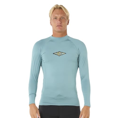 Gilet en Lycra Rip Curl Raw Energy anti-irritation manches longues surf hommes Blue Lagoon