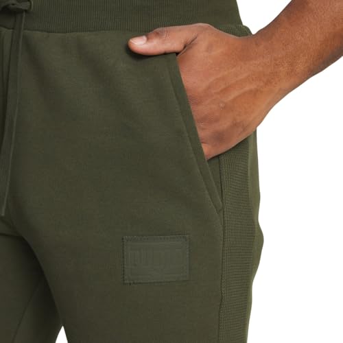 PUMA Men's Tapered Leg Elastic Waistband with External Drawstring Jogger4