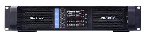 Prokustk TIP10000Q - Amplificador de potencia profesional, 4 canales, 1350 W, 8 ohmios, para DJ PA Line Array Subwoofer Disipador de calor de cobre