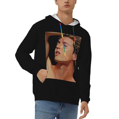 Troye Music Sivan Men's Hoodies Long Sleeve Sweatshirt Drawstring Graphic Pullover Tops With Pocket