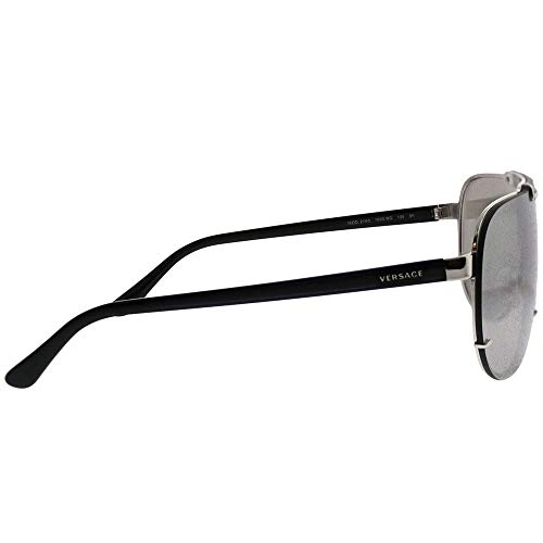 Versace Women's Greca Shield Sunglasses, Silver/Silver, One Size - image 4
