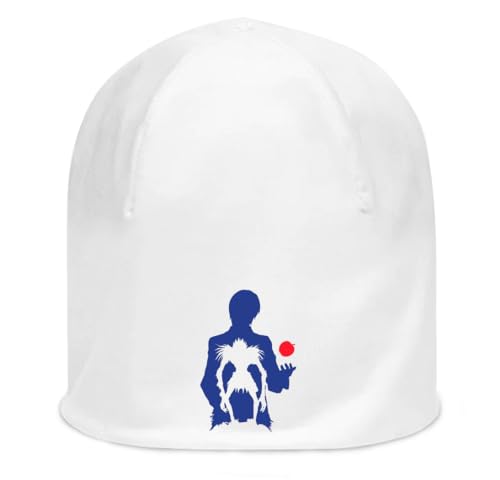 Bonnet coton fin extensible blanc Anime 20 unisexe taille unique pour homme et femme