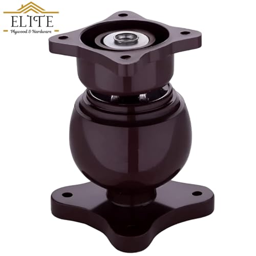 Image of Elite Heavy Duty Wall Mounted Magnetic Door Stopper Catcher, Size 5 Number, for Main Door, Bed Room Door, and All Other Type Doors Protection, Pack of 4 (Brown)