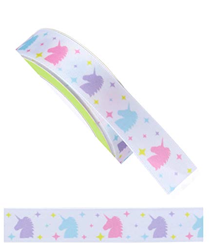 Cinta Decorativa Diseño Unicornio 5/8" x 9' Set de 2 miniatura 1
