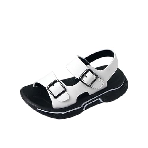 Saxrel Sandalias de playa casuales de verano para niños, suela suave, sandalias de playa para exteriores, sandalias de playa para niños, sandalias de con hebilla y hebilla, zapatos de playa para