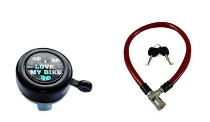Combo Pack Cycle Safety Twinkling Sound Bell & Cable Lock with Keys-picture-11