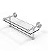 Produktbild Allied Precision Industries 16 Inch Gallery Glass Shelf with Towel Bar Glasregal, Chrom seidenglänzend