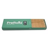 PreRollz 100 naturbelassene Vorgedrehte Hülsen – 109 mm Konische Cones mit 26 mm Filter-Tip – Vorgerollte Joint-Papiere – Pre Rolled Cones – Mit Crisscross-Wasserzeichen für gleichmäßiges Abbrennen