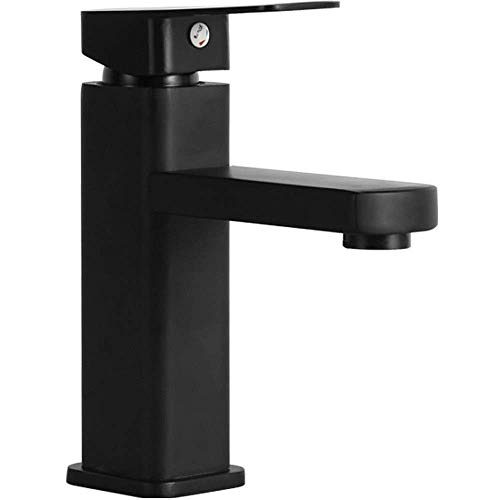 Robinet mitigeur noir chaud et froid pour lavabo de maison et bar