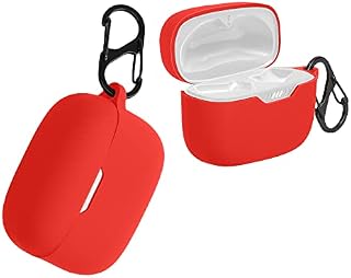 kwmobile Etui kompatybilne z JBL Tune 230 NC TWS / T230NC etui - silikonowy uchwyt na słuchawki douszne - czerwone